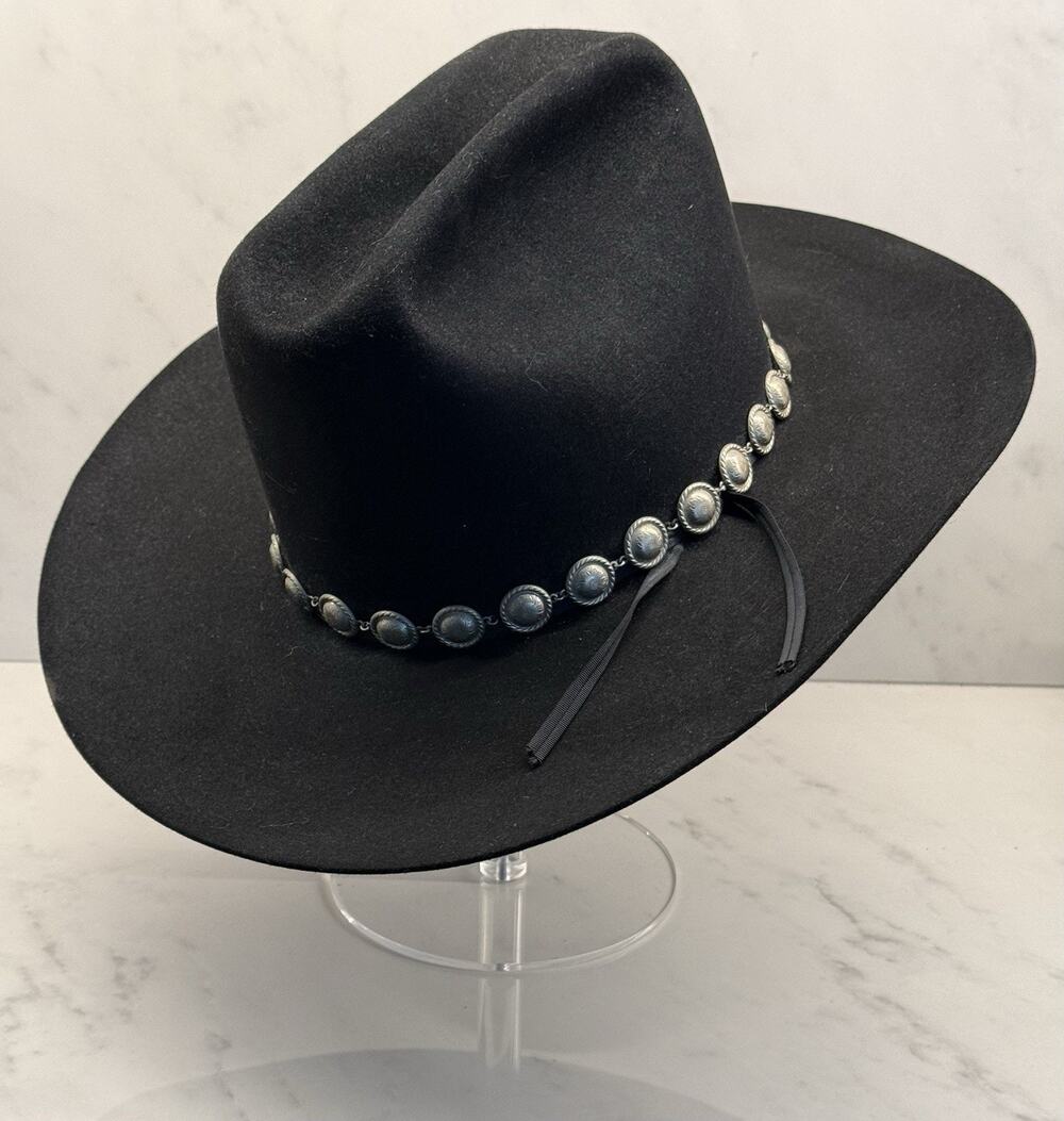 Vintage Resistol XXX Beaver Cowboy Hat Black Self-Conforming Western